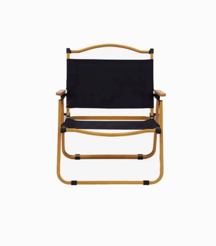 صندلی تاشو چوبی پرتابل برای کمپینگ و پیک‌نیک