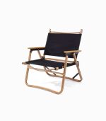 صندلی تاشو چوبی پرتابل برای کمپینگ و پیک‌نیک