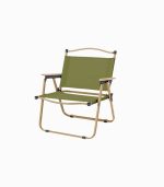 صندلی تاشو چوبی پرتابل برای کمپینگ و پیک‌نیک