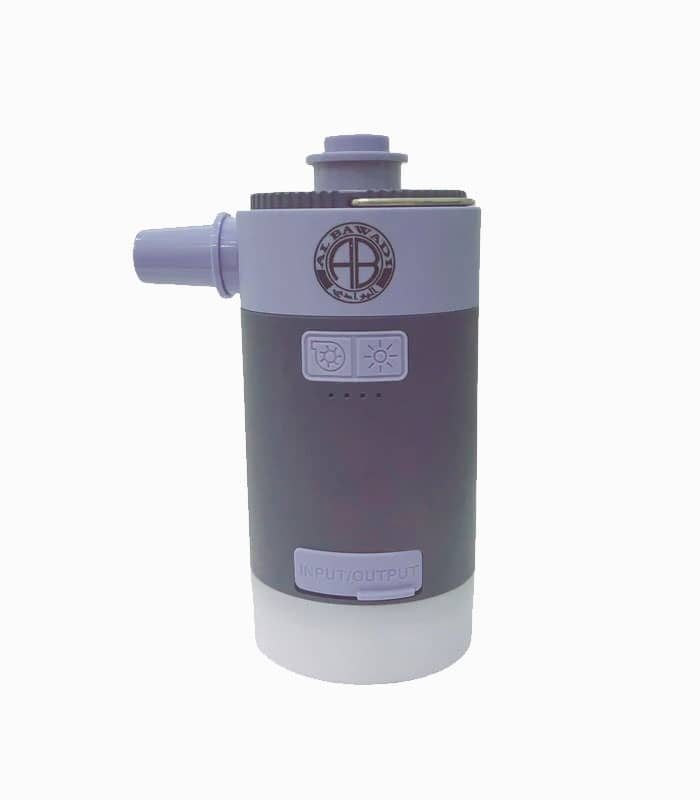 پمپ باد شارژی خورشیدی چندکاره کمپینگ با چراغ LED و پاوربانک پمپ باد شارژی خورشیدی چندکاره کمپینگ با چراغ LED و پاوربانک